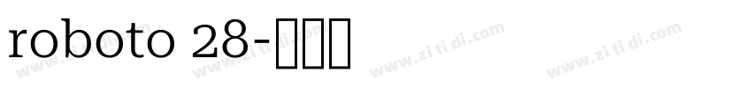 roboto 28字体转换